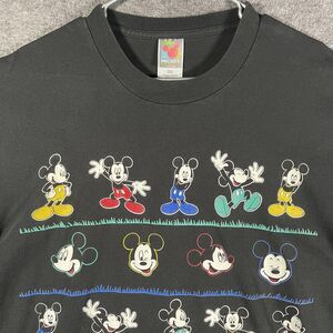 Vintage Mickey Unlimited Shirt Mens XL Black Mickey Mouse Graphic Tee 90s Y2K